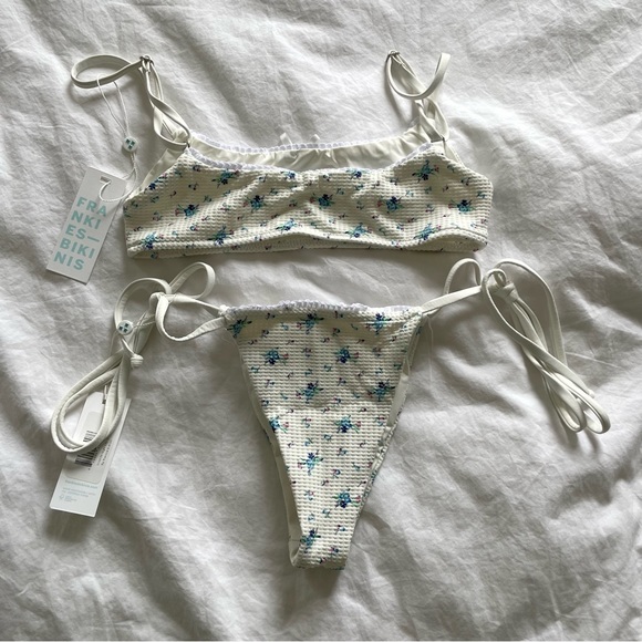 BNTW Frankie’s Bikinis waffle bikini set - Picture 3 of 5